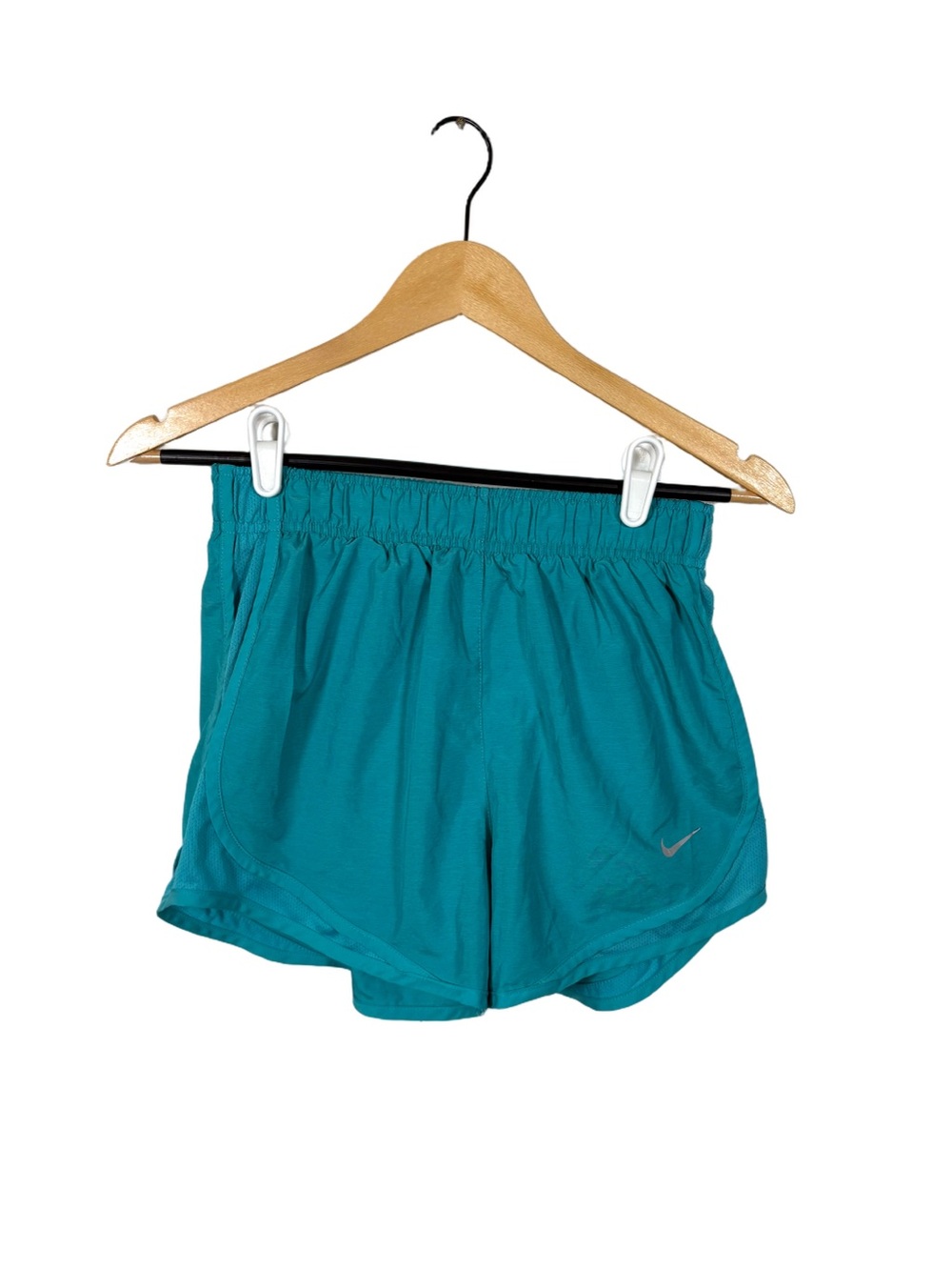 Nike Tempo Dri-FIT Womens S Teal Running Shorts 3” Lined Mesh
